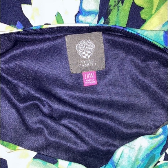 Vince Camuto Dress plus size 18W Floral Ruched Sheath Dress Womens NWT - Picture 7 of 8